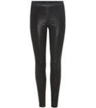 Miu Miu Edita Mid-rise Suede Leggings