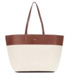 A.p.c. Totally Leather-trimmed Canvas Tote