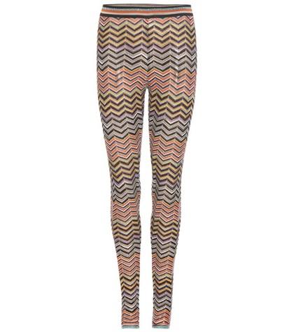Victoria Victoria Beckham Knitted Metallic Trousers