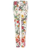 Gucci Floral-printed Silk Trousers