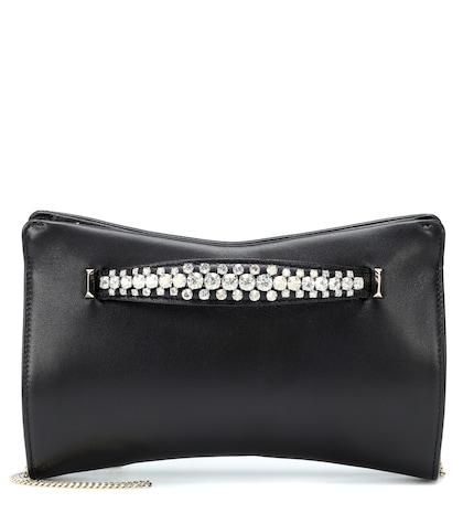 Jimmy Choo Venus Embellished Leather Clutch