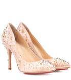 Charlotte Olympia Bacall Embellished Satin Pumps