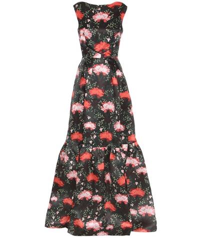 Erdem Alouette Printed Silk Gown