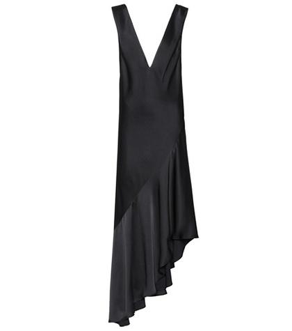 Loro Piana Asymmetric Satin Dress
