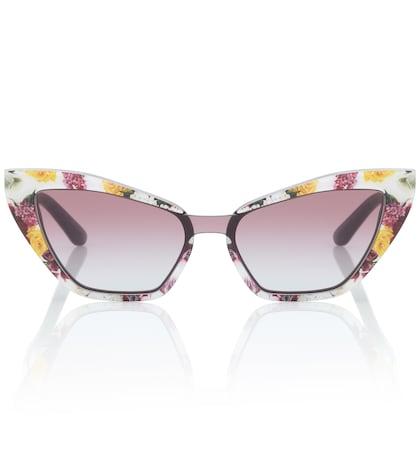Dolce & Gabbana Floral Cat-eye Sunglasses