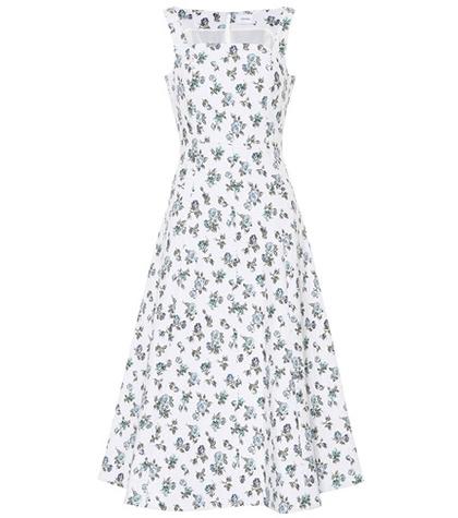 Erdem Floral Stretch Cotton Dress