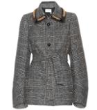 Erdem Chain Trimmed Glen Check Jacket