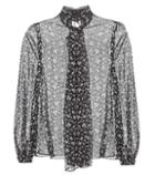 Alexander Mcqueen Floral-printed Silk Blouse