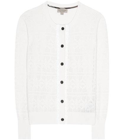 Burberry River Elvo Wool And Cashmere Cardigan