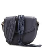 Chlo Ghianda Saddle Knot Leather Shoulder Bag