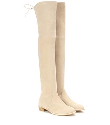Stuart Weitzman Lowland Skimmer Suede Over-the-knee Boots