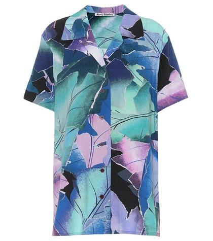 Acne Studios Rellah Printed Crêpe Shirt