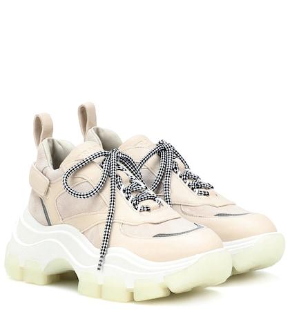 Prada Pegasus Leather Sneakers