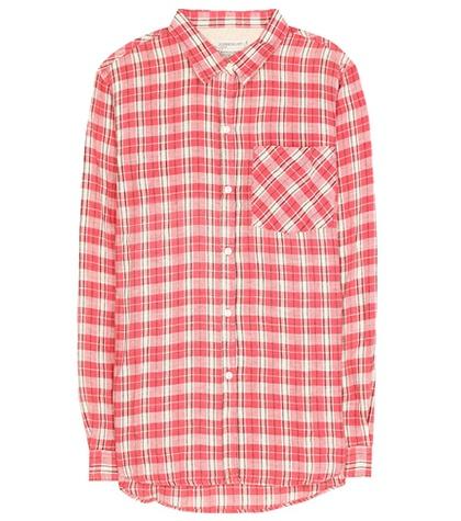 Current/elliott The Boyfriend Linen And Cotton Shirt