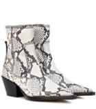 Christopher Kane Printed Leather Ankle Boots