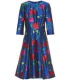 Carolina Herrera Floral Jacquard Dress