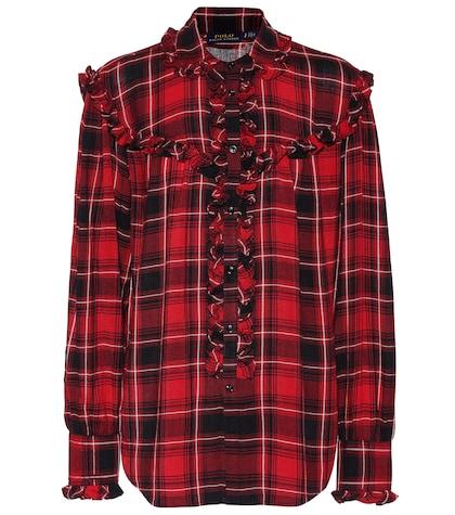 Polo Ralph Lauren Ruffled Wool-blend Shirt