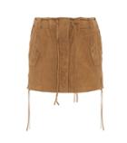 Saint Laurent Suede Miniskirt