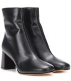 Alexander Mcqueen Agnes Leather Ankle Boots