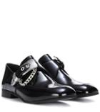 Mcq Alexander Mcqueen Embellished Leather Monk Shoes