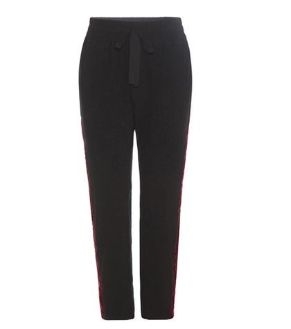 Haider Ackermann Velvet-trimmed Track Pants