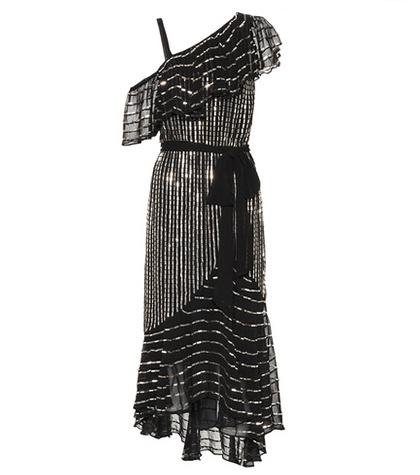 Temperley London Beaded Off-the-shoulder Dress