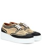 Clergerie Taille Raffia Platform Sneakers