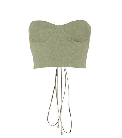 Alessandra Rich Exclusive To Mytheresa.com – Canvas Corset