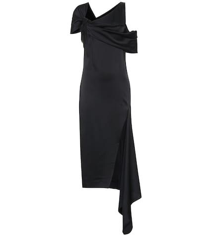 Monse Asymmetric Satin Midi Dress
