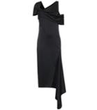 Monse Asymmetric Satin Midi Dress