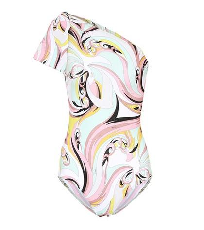 Emilio Pucci One-shoulder Swimsuit