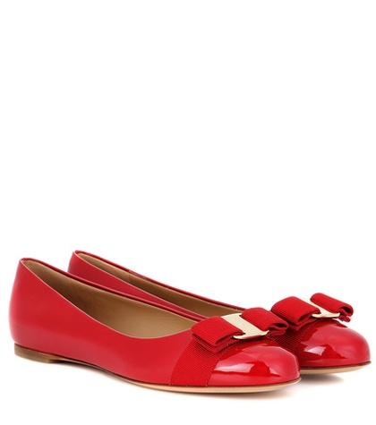 Stella Mccartney Varina Patent Leather Ballet Flats