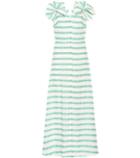 Delpozo Striped Linen-blend Dress