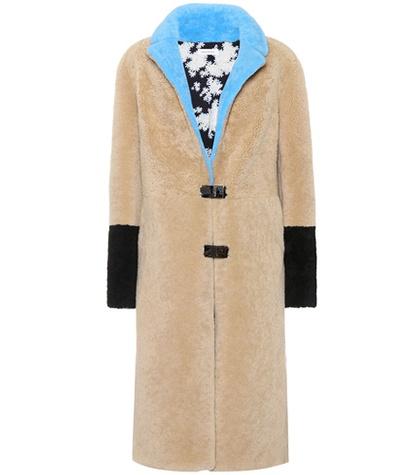 Fendi Febbe Sky Shearling Coat