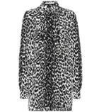 Givenchy Leopard Silk Shirt Dress
