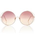 Linda Farrow 816 C8 Round Sunglasses