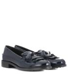 Tory Burch Glossed Leather Loafers