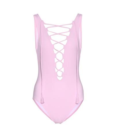 Karla Colletto Entwined Lace-up Swimsuit