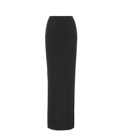 Unravel Wool And Cashmere Maxi Skirt
