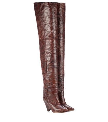 Tory Sport Lostynn Embossed Leather Boots