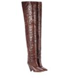 Tory Sport Lostynn Embossed Leather Boots