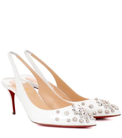 Christian Louboutin Drama Sling 70 Patent Leather Pumps