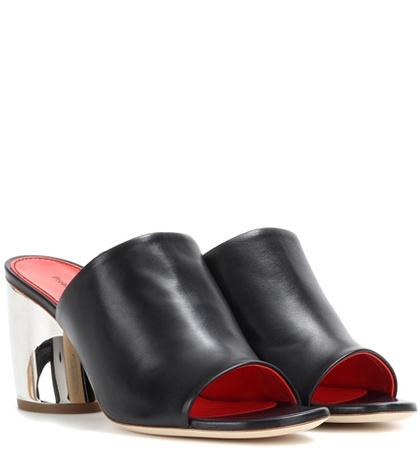 David Koma Leather Sandals