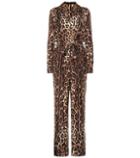 Dolce & Gabbana Leopard-print Silk Jumpsuit