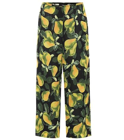 Marc Jacobs Pear Cropped Crêpe Pants