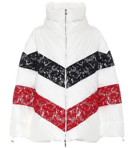 Gucci Oversized Lace-trimmed Down Jacket