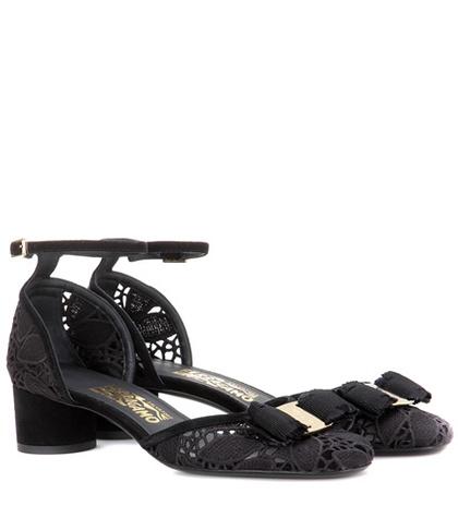 Salvatore Ferragamo Enny Lace Pumps