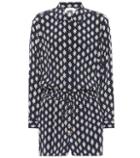 Tory Burch Brigitte Printed Silk Playsuit