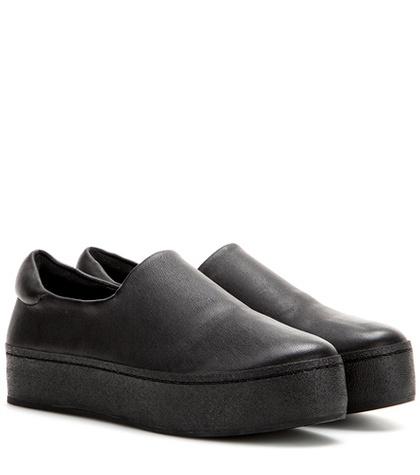 Opening Ceremony Platform Leather Slip-on Sneakers