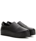 Opening Ceremony Platform Leather Slip-on Sneakers
